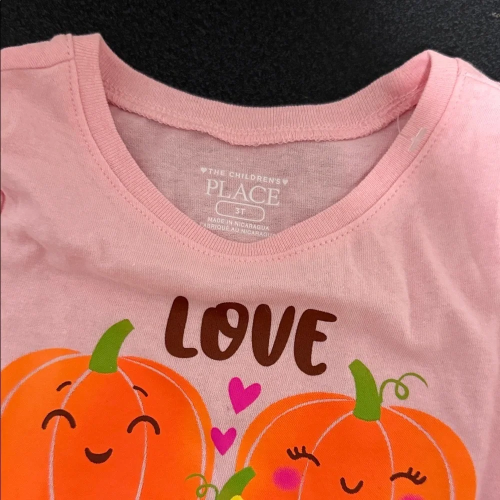 The Children's Place Pink Pumpkin Family Long Sleeve Tee
